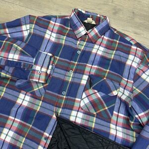 VTG Timber Run Multicolor Plaid Insulated Shirt Jacket Shacket Sz XL